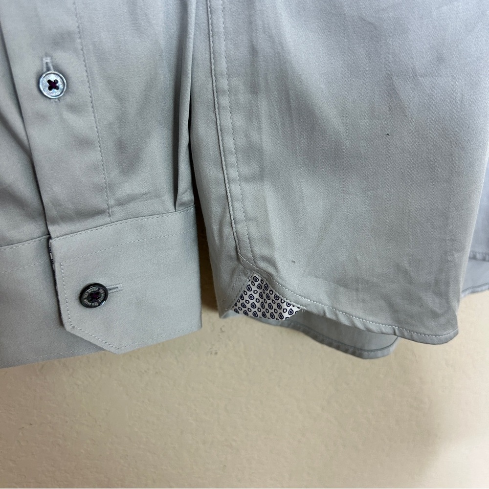 NWT TED BAKER LONDON Men’s button down dress shirt size 4 Large. - Picture 4 of 12